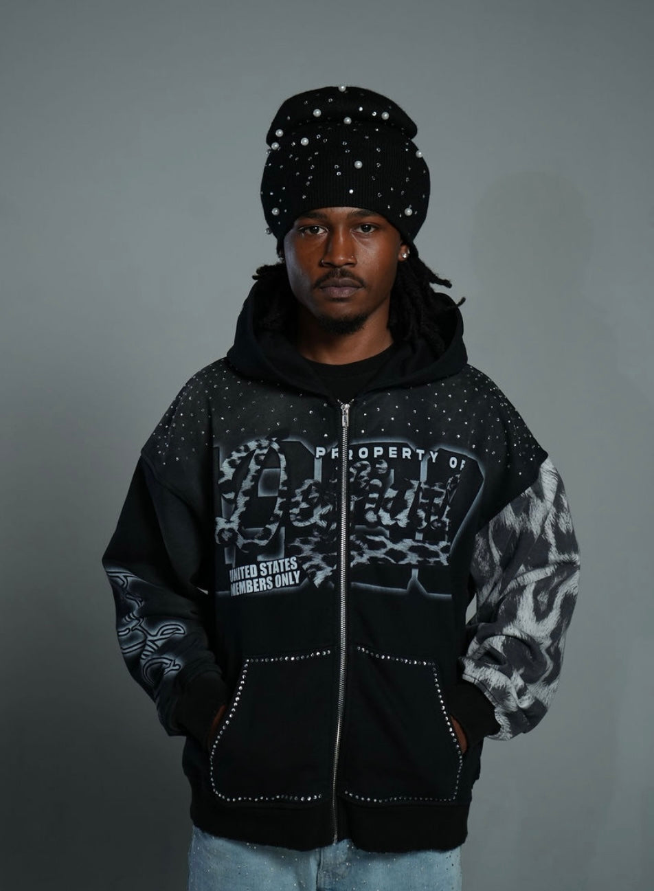 Rogue Leopard Print  Hoodie